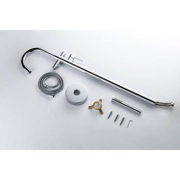 AQ1345CR ЕВРОПА смеситель для ванны напольный. Фото 8