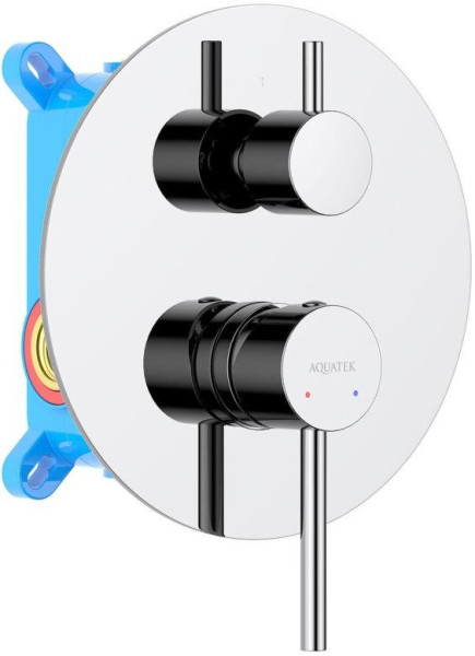 AQ1346CR ЕВРОПА смеситель для ванны 2 режима (внешняя и скрытая часть). Фото 1
