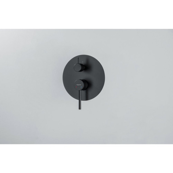 AQ1346MB ЕВРОПА смеситель для ванны 2 режима (внешняя и скрытая часть), матовый черный. Фото 3