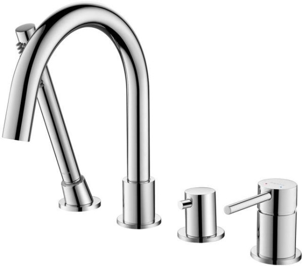 AQ1348CR ЕВРОПА смеситель на борт ванны на 4 отв.. Фото 1