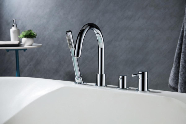 AQ1348CR ЕВРОПА смеситель на борт ванны на 4 отв.. Фото 3