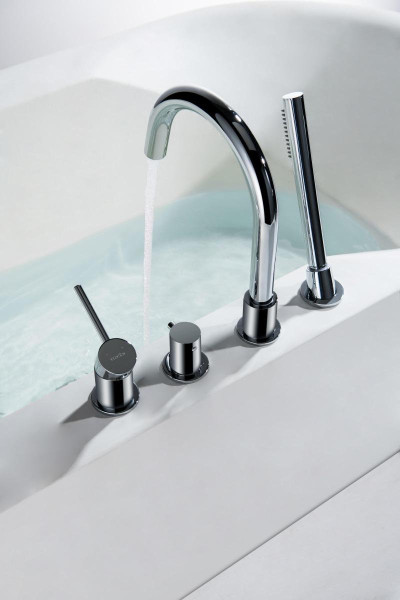 AQ1348CR ЕВРОПА смеситель на борт ванны на 4 отв.. Фото 5