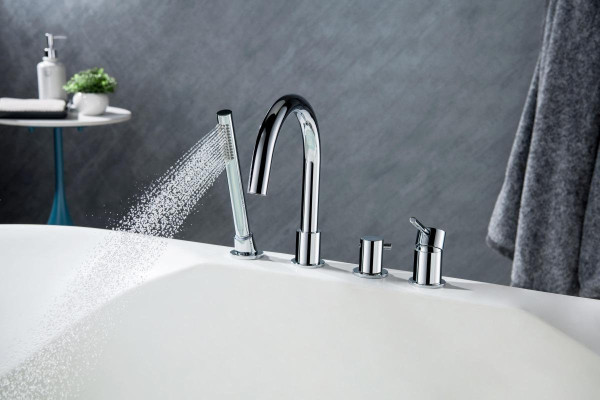 AQ1348CR ЕВРОПА смеситель на борт ванны на 4 отв.. Фото 6