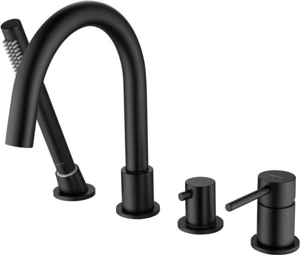 AQ1348MB ЕВРОПА смеситель на борт ванны на 4 отв., матовый черный. Фото 9