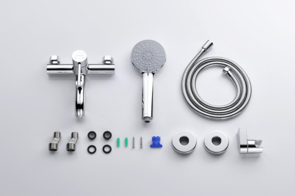 AQ1349CR ЕВРОПА смеситель для ванны с душевым набором 3jet. Фото 3