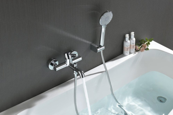 AQ1349CR ЕВРОПА смеситель для ванны с душевым набором 3jet. Фото 4