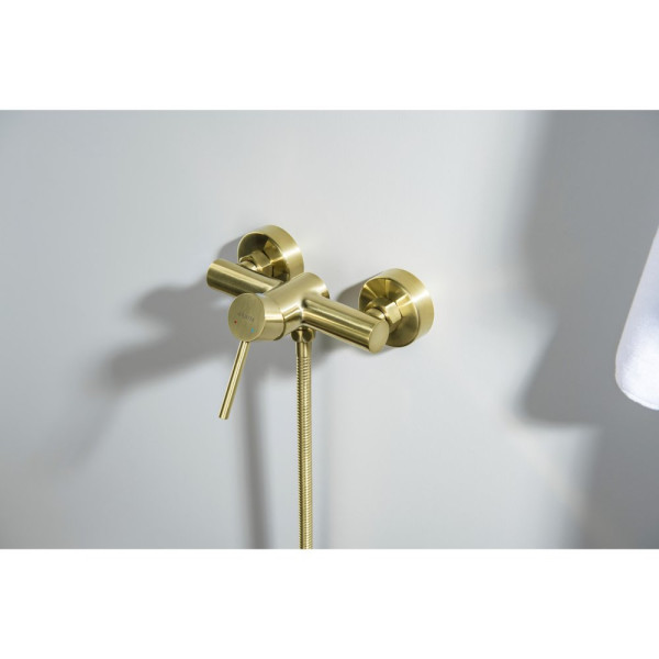 AQ1360BG ЕВРОПА смеситель для душа, шлиф. золото. Фото 4