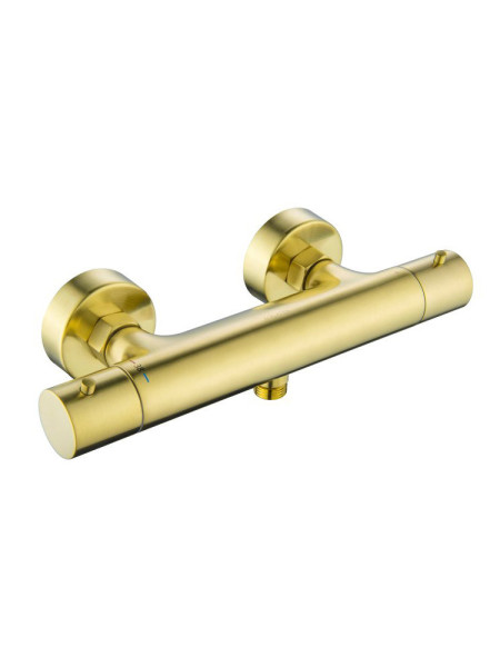 AQ1363BG ЕВРОПА термостатический смеситель для душа, шлиф. золото. Фото 1