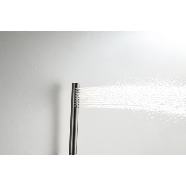 AQ1376BGM ЕВРОПА Set 3 в 1 душевой комплект 2 режима, оружейная сталь (шлиф. черный хром). Фото 7