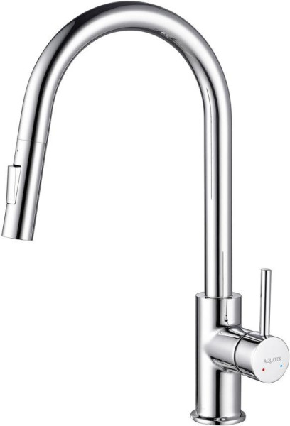 AQ1384CR ЕВРОПА смеситель для кухни с вытяжным изливом 2 jet. Фото 1