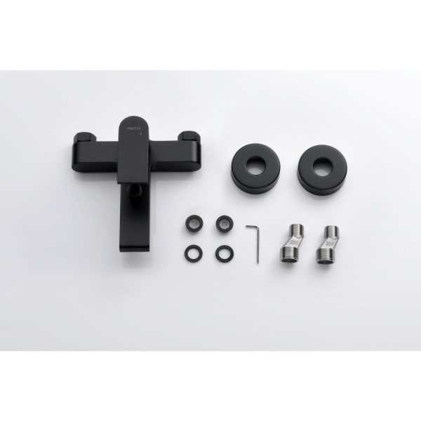 AQ1440MB ЛИРА смеситель для ванны, матовый черный. Фото 2