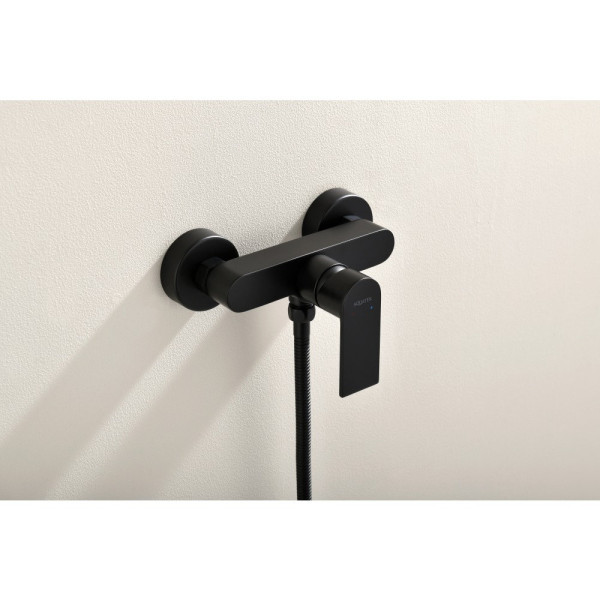 AQ1460MB ЛИРА смеситель для душа, матовый черный. Фото 4