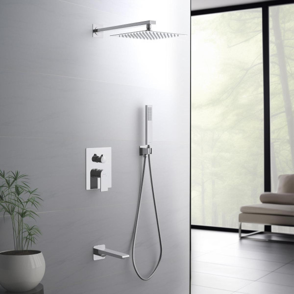 AQ1473CR ЛИРА Set 4 в 1 душевой комплект 3 режима. Фото 3