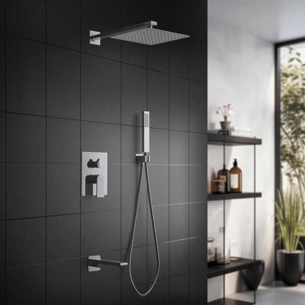 AQ1473CR ЛИРА Set 4 в 1 душевой комплект 3 режима. Фото 4