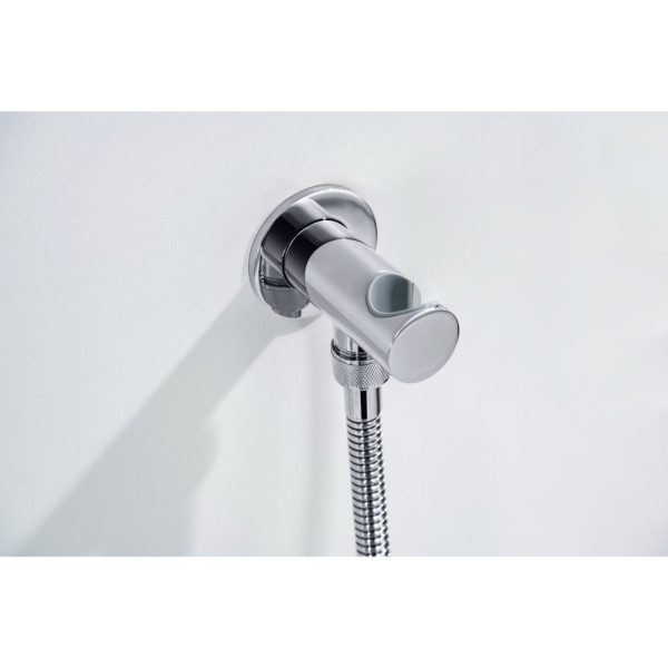 AQ1519CR КЛАССИК набор с гигиеническим душем (смеситель + гигиеническая лейка + шланг + шланговое подсоединение с держателем). Фото 8