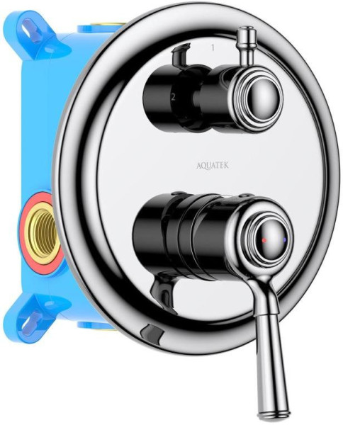 AQ1546CR КЛАССИК смеситель для ванны 2 режима (внешняя и скрытая часть). Фото 1