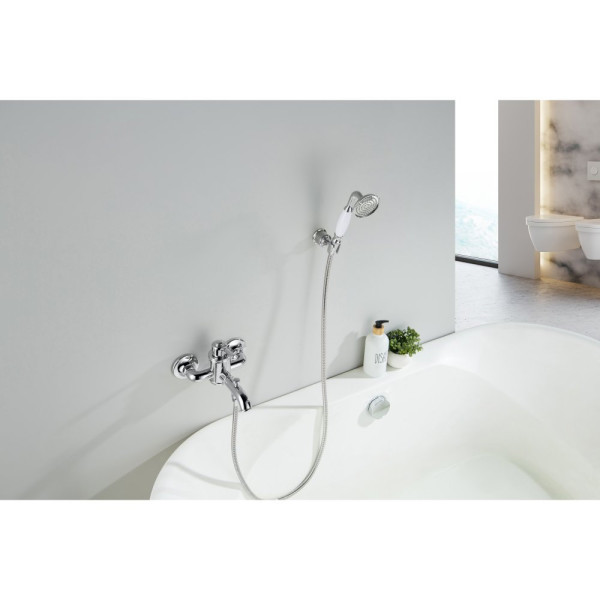 AQ1549CR КЛАССИК смеситель для ванны с душевым набором. Фото 4