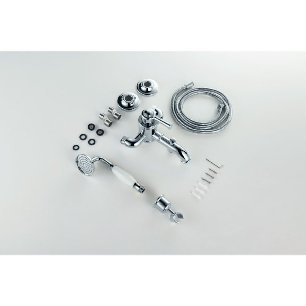 AQ1549CR КЛАССИК смеситель для ванны с душевым набором. Фото 7