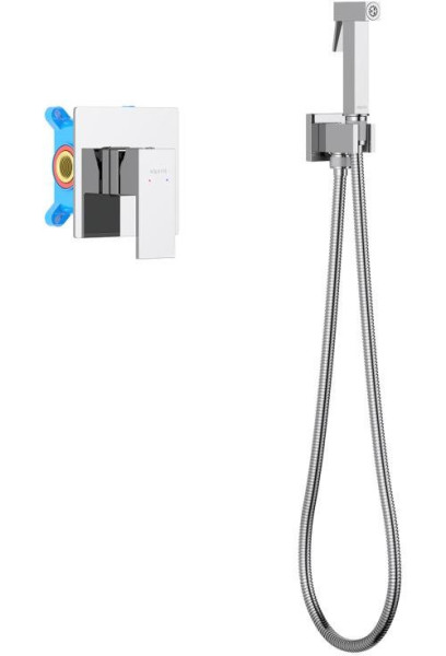 AQ1619CR ЛИБРА набор с гигиеническим душем (смеситель + гигиеническая лейка + шланг + шланговое подсоединение с держателем). Фото 1