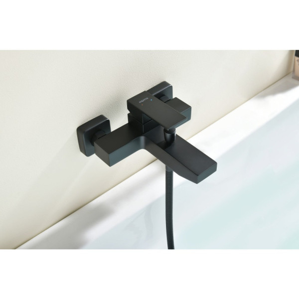 AQ1640MB ЛИБРА смеситель для ванны, матовый черный. Фото 4