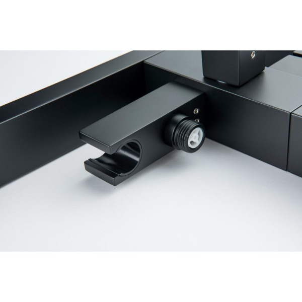 AQ1645MB ЛИБРА смеситель для ванны напольный, матовый черный. Фото 7