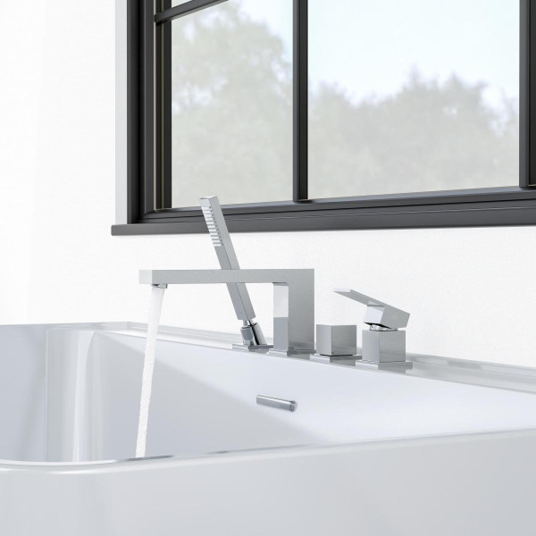 AQ1648CR ЛИБРА смеситель на борт ванны на 4 отв.. Фото 4