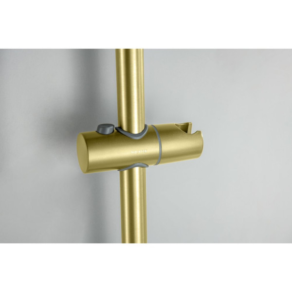 AQ1748BG ЛУГАНО смеситель для ванны с душевым гарнитуром 3jet, шлиф. золото. Фото 13