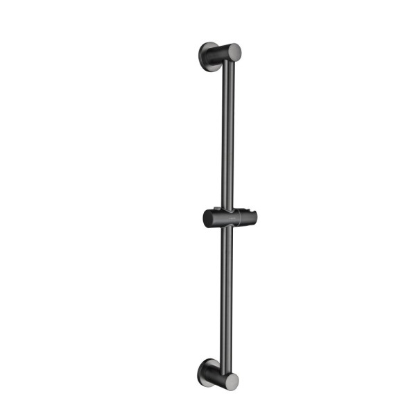 AQ1748BGM ЛУГАНО смеситель для ванны с душевым гарнитуром 3jet, оружейная сталь (шлиф. черный хром). Фото 2