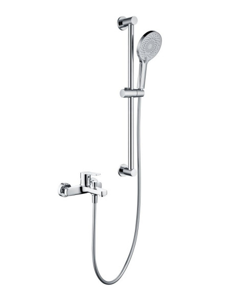 AQ1748CR ЛУГАНО смеситель для ванны с душевым гарнитуром 3jet. Фото 1