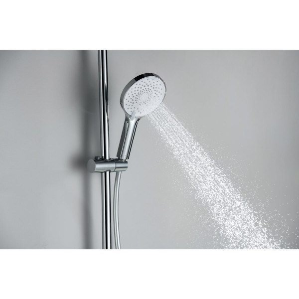 AQ1748CR ЛУГАНО смеситель для ванны с душевым гарнитуром 3jet. Фото 9