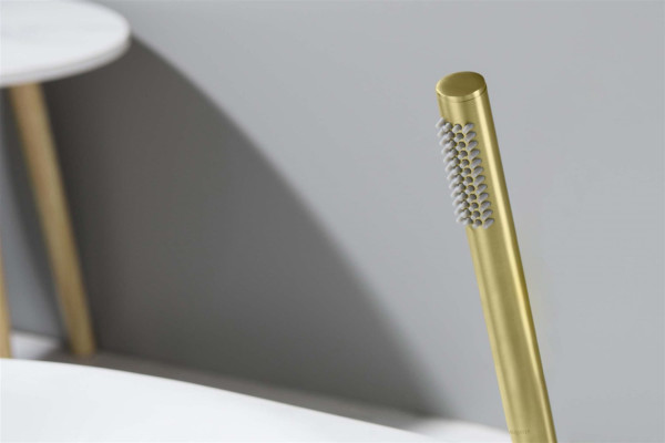 AQ2002BG ЕВРОПА ручной душ 1jet, шлиф. золото. Фото 2