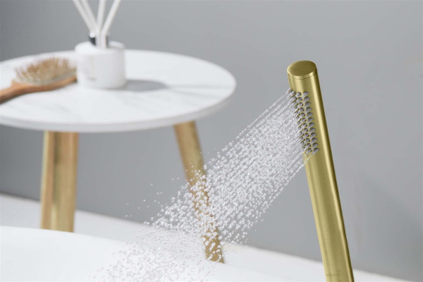 AQ2002BG ЕВРОПА ручной душ 1jet, шлиф. золото. Фото 3