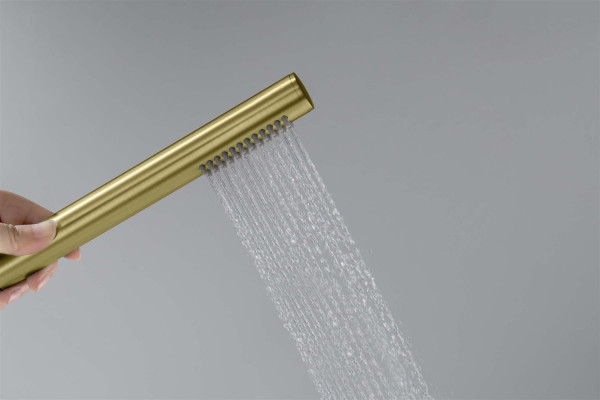 AQ2002BG ЕВРОПА ручной душ 1jet, шлиф. золото. Фото 4