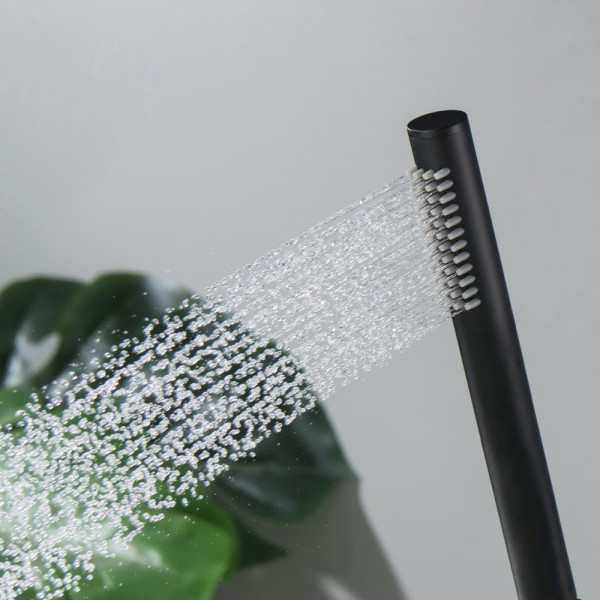 AQ2002MB ЕВРОПА ручной душ 1jet, матовый черный. Фото 3