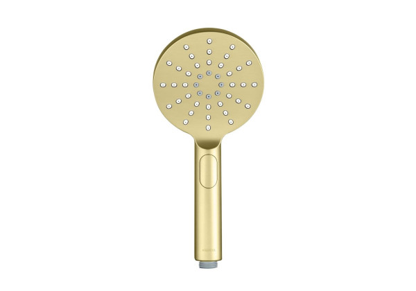 AQ2006BG ОБЕРОН ручной душ Select 120 3 jet, шлиф. золото. Фото 3