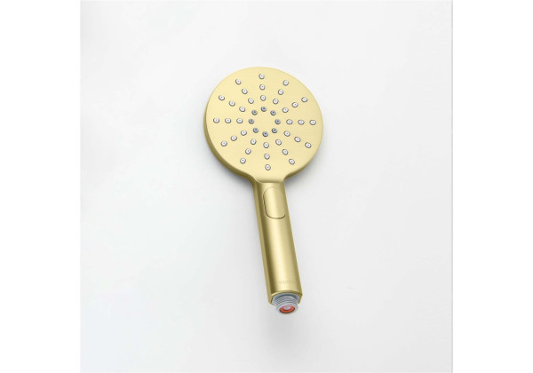 AQ2006BG ОБЕРОН ручной душ Select 120 3 jet, шлиф. золото. Фото 8
