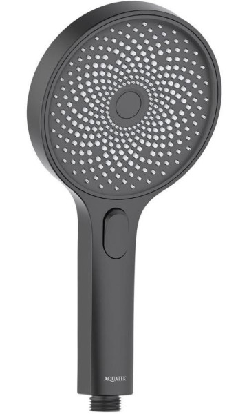AQ2007MB ОБЕРОН ручной душ Select 130 3 jet, матовый черный. Фото 1