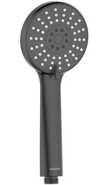 AQ2009MB БЕТТА ручной душ 100 3 jet, матовый черный. Фото 1