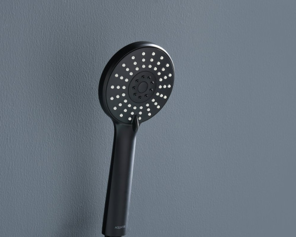 AQ2009MB БЕТТА ручной душ 100 3 jet, матовый черный. Фото 2
