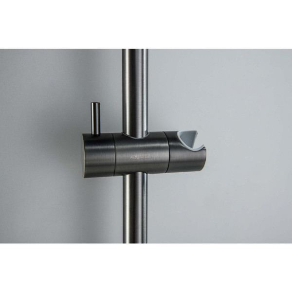 AQ2012BGM ЕВРОПА душевой гарнитур 1jet 65 см, оружейная сталь (шлиф. черный хром). Фото 8