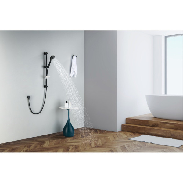 AQ2013MB БЕТТА душевой гарнитур 3jet 65 см, матовый черный. Фото 6