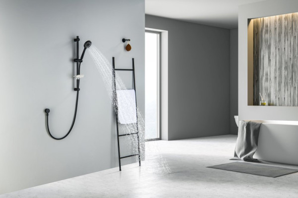 AQ2015MB БЕТТА душевой гарнитур 3jet 60 см, матовый черный. Фото 4