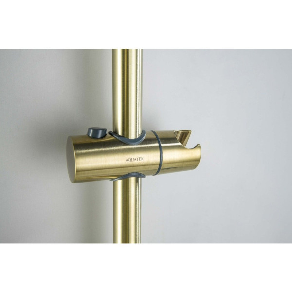 AQ2016BG ОБЕРОН душевой гарнитур 3jet 65 см, шлиф. золото. Фото 10