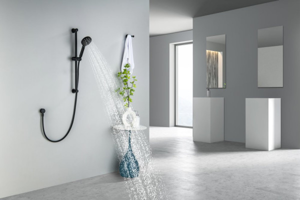 AQ2016MB ОБЕРОН душевой гарнитур 3jet 65 см, матовый черный. Фото 4