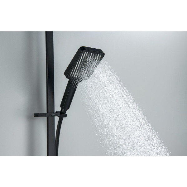 AQ2019MB ЛИБРА душевой гарнитур 3jet 68 см, матовый черный. Фото 5