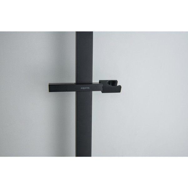 AQ2019MB ЛИБРА душевой гарнитур 3jet 68 см, матовый черный. Фото 7