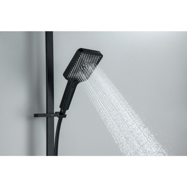AQ2019MB ЛИБРА душевой гарнитур 3jet 68 см, матовый черный. Фото 9