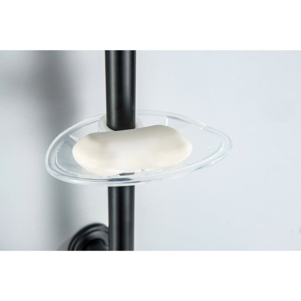 AQ2020MB КЛАССИК душевой гарнитур 1jet 65 см, матовый черный. Фото 6