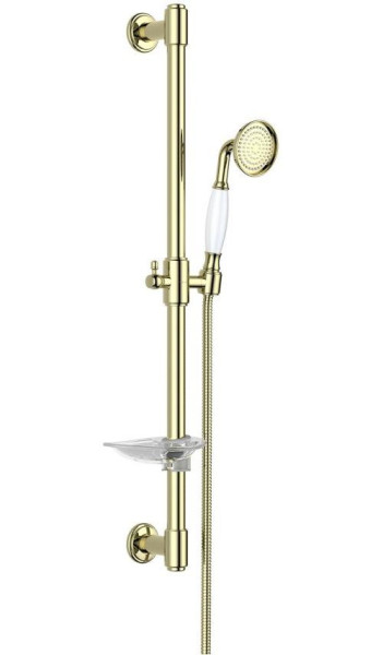 AQ2020PG КЛАССИК душевой гарнитур 1jet 65 см, полир. золото. Фото 1