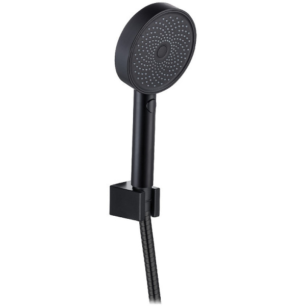 AQ2030MB ВЕГА душевой набор 3jet, матовый черный. Фото 1